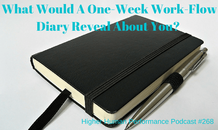 What Would A One-Week Work-Flow Diary Reveal About You? (A Powerful Tool To Improve Your Productivity) - HIGHER HUMAN PERFORMANCE Podcast Episode 268