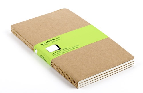 Randy Cantrell loves these Moleskine XLarge ruled cahier journals