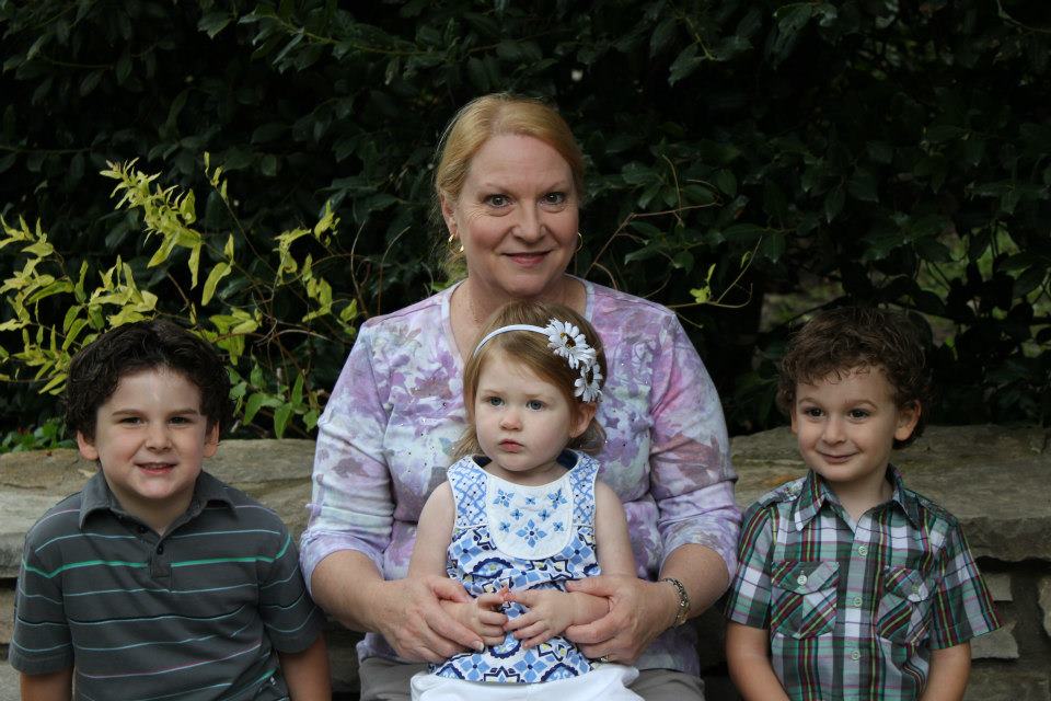 Rhonda with grandkids