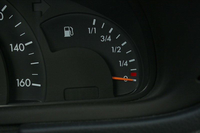 fuel gauge on empty