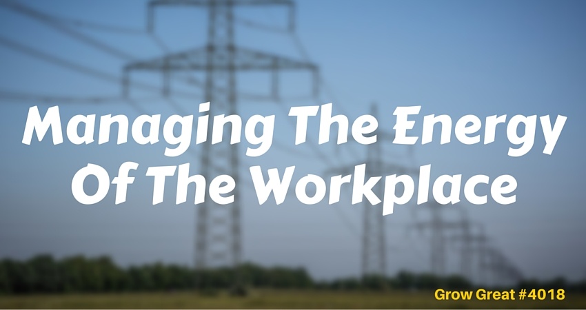 Managing The Energy Of The Workplace #4018 - GROW GREAT Podcast