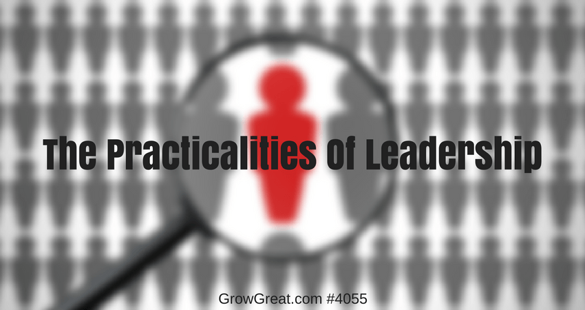 The Practicalities Of Leadership #4055 - GROW GREAT