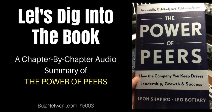 Let's Dig Into The Book: A Chapter-By-Chapter Audio Summary Of THE POWER OF PEERS #5003 - BULA NETWORK