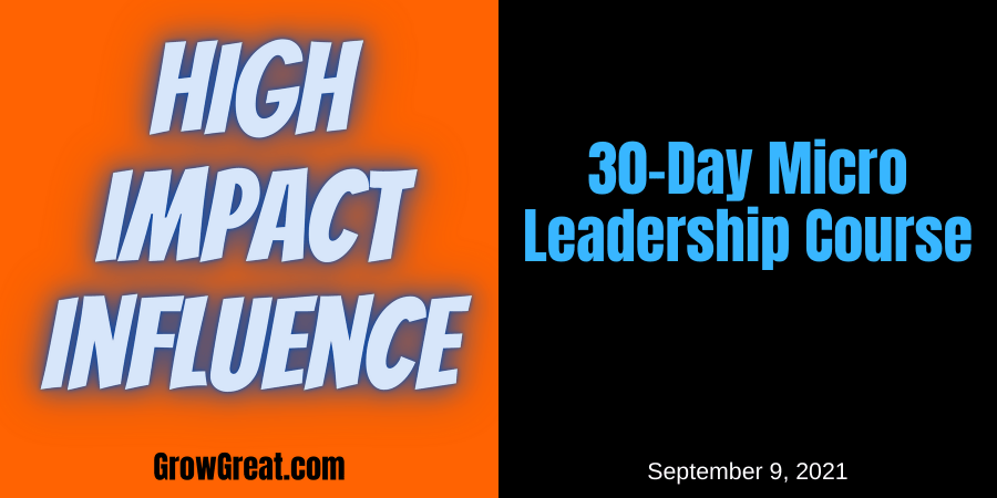 30-Day Micro Leadership Course (September 9th 2021)