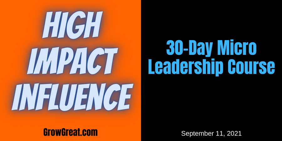30-Day Micro Leadership Course (September 11th 2021)