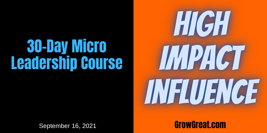30-Day Micro Leadership Course (September 16th 2021)