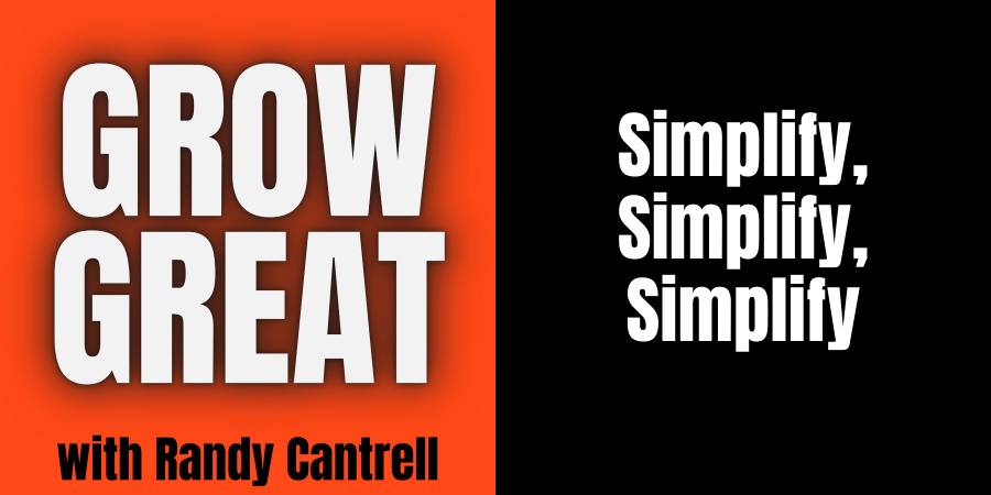 Simplify, Simplify, Simplify