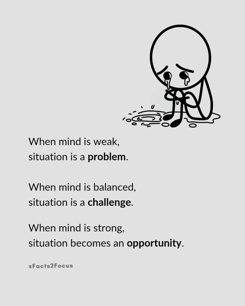 When mind is weak...
