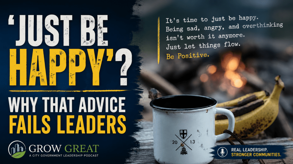 Just Be Happy? Why That Advice Fails Leaders